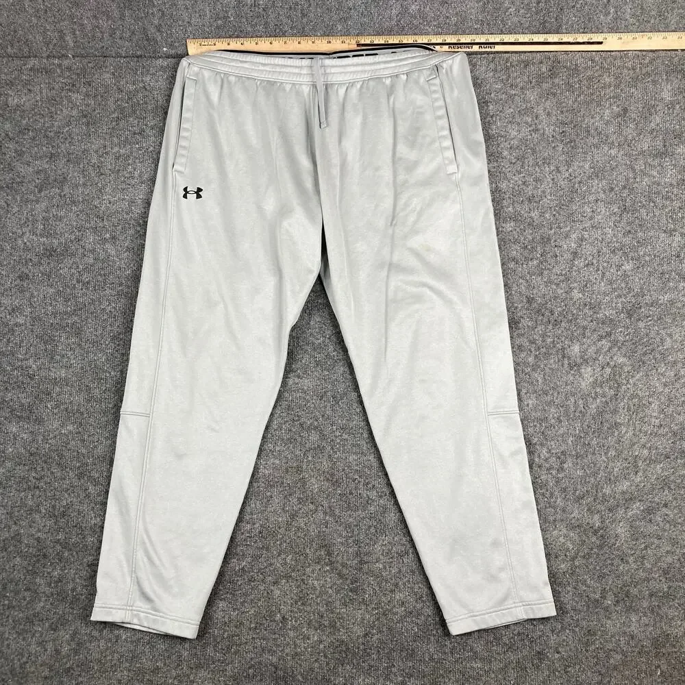 Under Armour ColdGear Pants Mens XXL Gray Fleece Lined Joggers‎ Loose Fit
